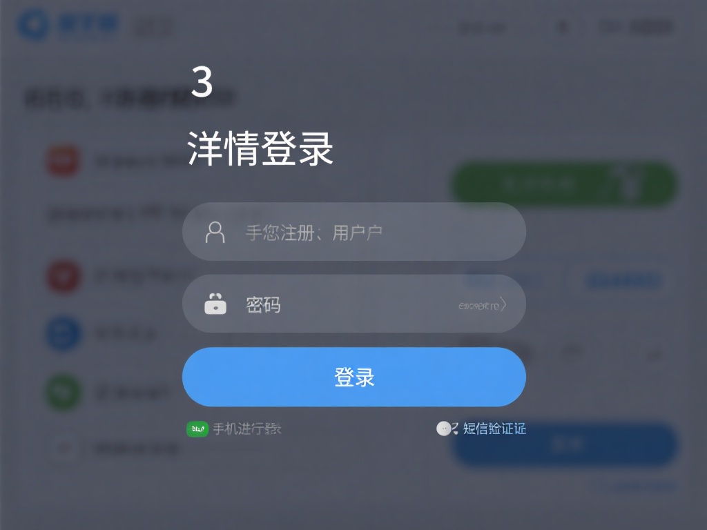 3.填写登录信息：
在登录框中输入您注册的用户名