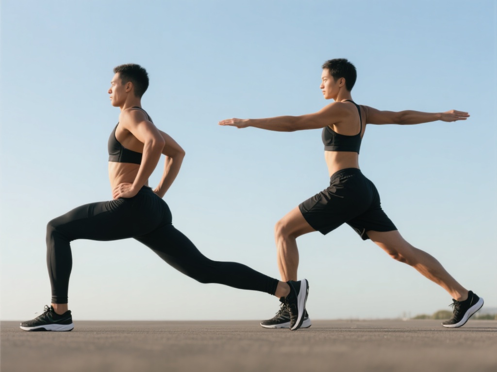 动态拉伸与静态拉伸的结合
动态拉伸更适合在热身后