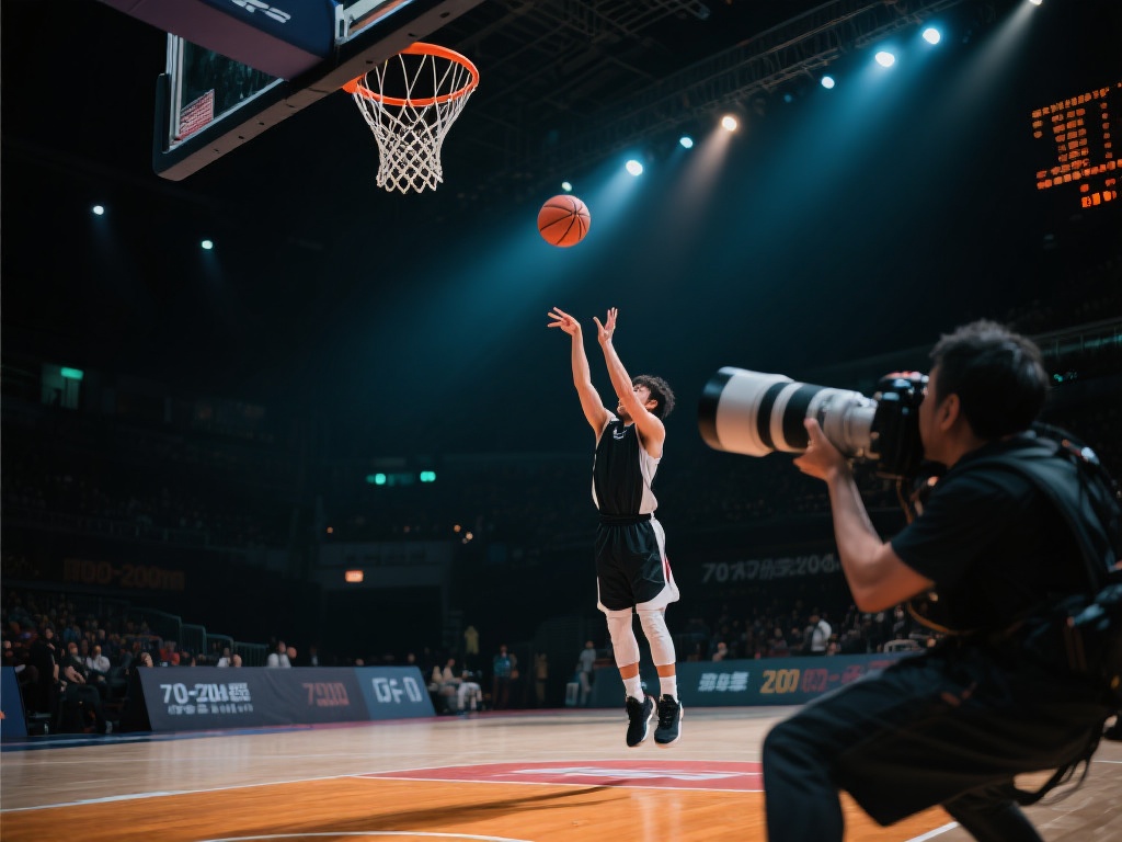 案例分析：职业摄影师李先生在一次篮球比赛中，以70